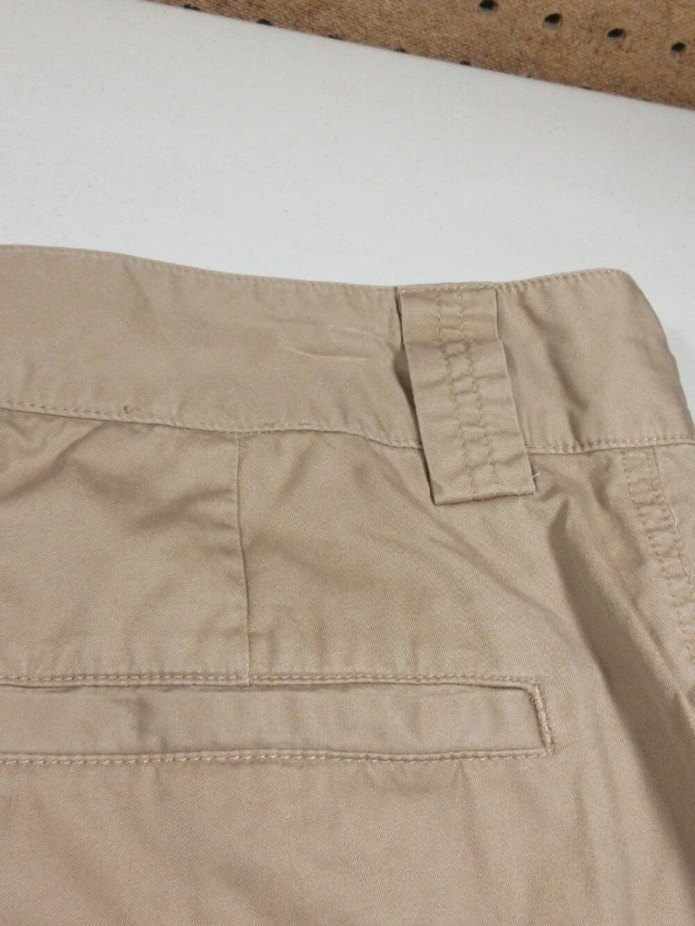 Lauren Ralph Lauren LRL womens solid tan long cargo shorts 12 EUC